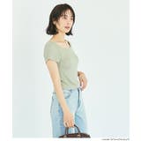 OUT BRAリブ半袖トップス | coca | 詳細画像12