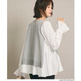 ニットドッキングプリーツブラウス(36-260303001-09) | coca | 詳細画像2