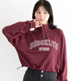 【YOUTH】ハーフジップドロストスウェットトップス | coca | 詳細画像1 