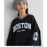 裏起毛ワッペンスウェットトップス(36-260611201-19) | coca | 詳細画像13