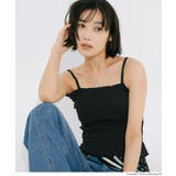［Black］ | 【26ss新色登場】OUT BRA カップ付きシャーリングキャミ | coca
