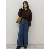 上質さとリラックス感が漂う大人のヤク風Vネックプルオーバーニット | coca | 詳細画像30 