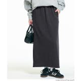 ［Charcoal］ | 【DAILY WARM】裏シャギーIラインスカート | coca