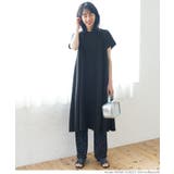 ［Black］ | ＼新色登場／エンボス加工Aラインワンピース | coca