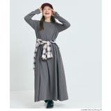 フレアシルエットで女性らしく、エンボスAラインワンピース | coca | 詳細画像8 