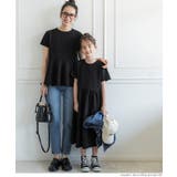 キッズ 親子お揃いエンボスギャザー 切替ワンピース | coca | 詳細画像2 