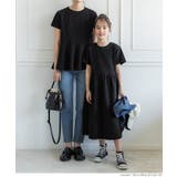 キッズ 親子お揃いエンボスギャザー 切替ワンピース | coca | 詳細画像7 