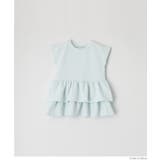 キッズ エンボス二段フリルトップス | coca | 詳細画像14 
