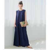 【新色追加！】エンボス加工マキシ丈ノースリーブワンピース | coca | 詳細画像14 