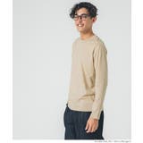 ［Beige］ | コットンレギュラーフィットUネックロンT | coca