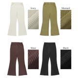 ピーチスウェードプリーツフレアパンツ | coca | 詳細画像20