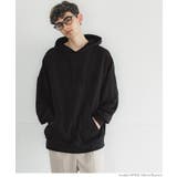 ［Black］ | パーカー メンズ エンボス加工 | coca