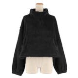 WEB限定でブラック・ミックス柄が新登場！ハーフジップボアブルゾン | coca | 詳細画像4 