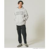 メンズ裏起毛オーバーシルエットワッペンプリントパーカー | coca | 詳細画像2