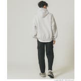 メンズ裏起毛オーバーシルエットワッペンプリントパーカー | coca | 詳細画像4