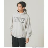 ［Ivory］ | メンズ裏起毛オーバーシルエットワッペンプリントパーカー | coca