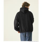 メンズ裏起毛オーバーシルエットワッペンプリントパーカー | coca | 詳細画像8