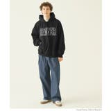 メンズ裏起毛オーバーシルエットワッペンプリントパーカー | coca | 詳細画像10