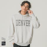 メンズ裏起毛オーバーシルエットワッペンプリントパーカー | coca | 詳細画像1