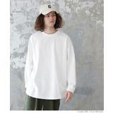 ［White］ | 綺麗目天竺ドロップテールロングTシャツ | coca