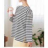 ［Black］ | ボーダースリットTシャツ | coca