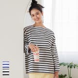 ボーダースリットTシャツ | coca | 詳細画像1