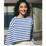 ［Blue］ | ボーダークロップドTシャツ | coca