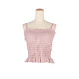 OUT BRA カップ付きシャーリングキャミ | coca | 詳細画像3