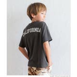 ［Charcoal］ | キッズ ボーイズ ヨーク切替バックプリントTシャツ | coca