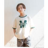 キッズ ボーイズ カレッジリンガー半袖Tシャツ | coca | 詳細画像6 