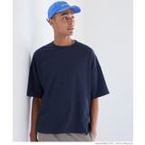 ［Navy］ | メンズイージーケアプレーティングテールカットTシャツ | coca