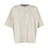 メンズベアイラストプリント半袖Tシャツ | coca | 詳細画像2