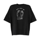 メンズベアイラストプリント半袖Tシャツ | coca | 詳細画像3