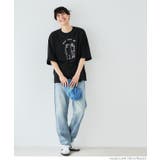 メンズベアイラストプリント半袖Tシャツ | coca | 詳細画像4