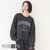 バルキー裏起毛カレッジスウェットトップス レディース | coca | 詳細画像1 