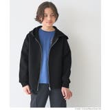 ［Black］ | ソフトスウェットジップアップフーディ キッズ | coca