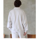 バルキー裏起毛ハーフZIP刺繍トレーナー メンズ | coca | 詳細画像11 