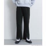 ［Black］ | ソフトスウェットセンターシームスリットパンツ キッズ | coca