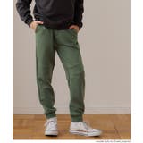 ［Khaki］ | ソフトスウェット切替ジョガーパンツ | coca