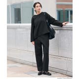 ラクもキレイ見えも叶える、ソフトスウェットカーブパンツ | coca | 詳細画像10