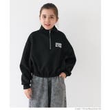 ［Black］ | ソフトスウェットハーフジッププルオーパー | coca