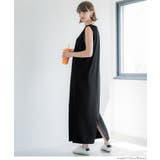 【速乾・イージーケア】エンボスボートネックマキシワンピース | coca | 詳細画像16