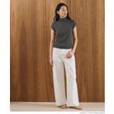 テレコリブハイネックTシャツ レディース | coca | 詳細画像22 