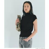 テレコリブハイネックTシャツ レディース | coca | 詳細画像10 