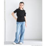 リブ肩スリットトップス キッズ | coca | 詳細画像2