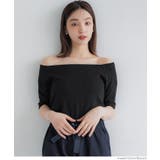 ［Black］ | オフショルダートップス レディース | coca