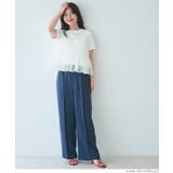 シルキータッチ チュールドッキングTシャツ | coca | 詳細画像12 