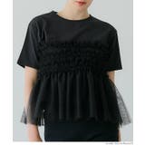 シルキータッチ チュールドッキングTシャツ | coca | 詳細画像19 