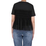 シルキータッチ チュールドッキングTシャツ | coca | 詳細画像6 