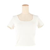 【カップ付き/3サイズ展開】OUT BRA 半袖クロップドトップス | coca | 詳細画像2 